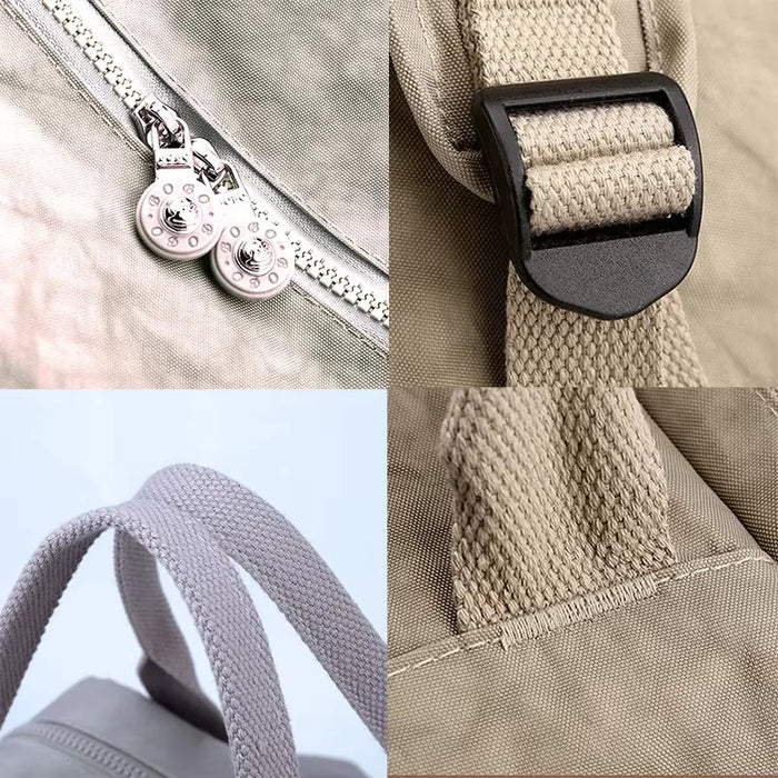 Fashion Woman Backpack Waterproof Nylon Soft Handle Solid Multi-Pocket Travel Zipper Feminina School Bags Laptop Backpack