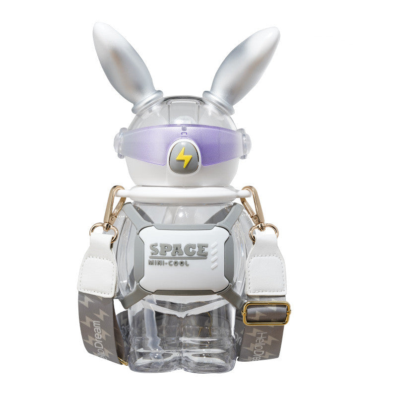 Children's Creative Lightning Rabbit Shape Large Capacity Water Bottle