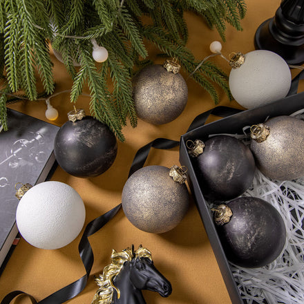New Christmas PS Electroplated Retro Decorative Ball