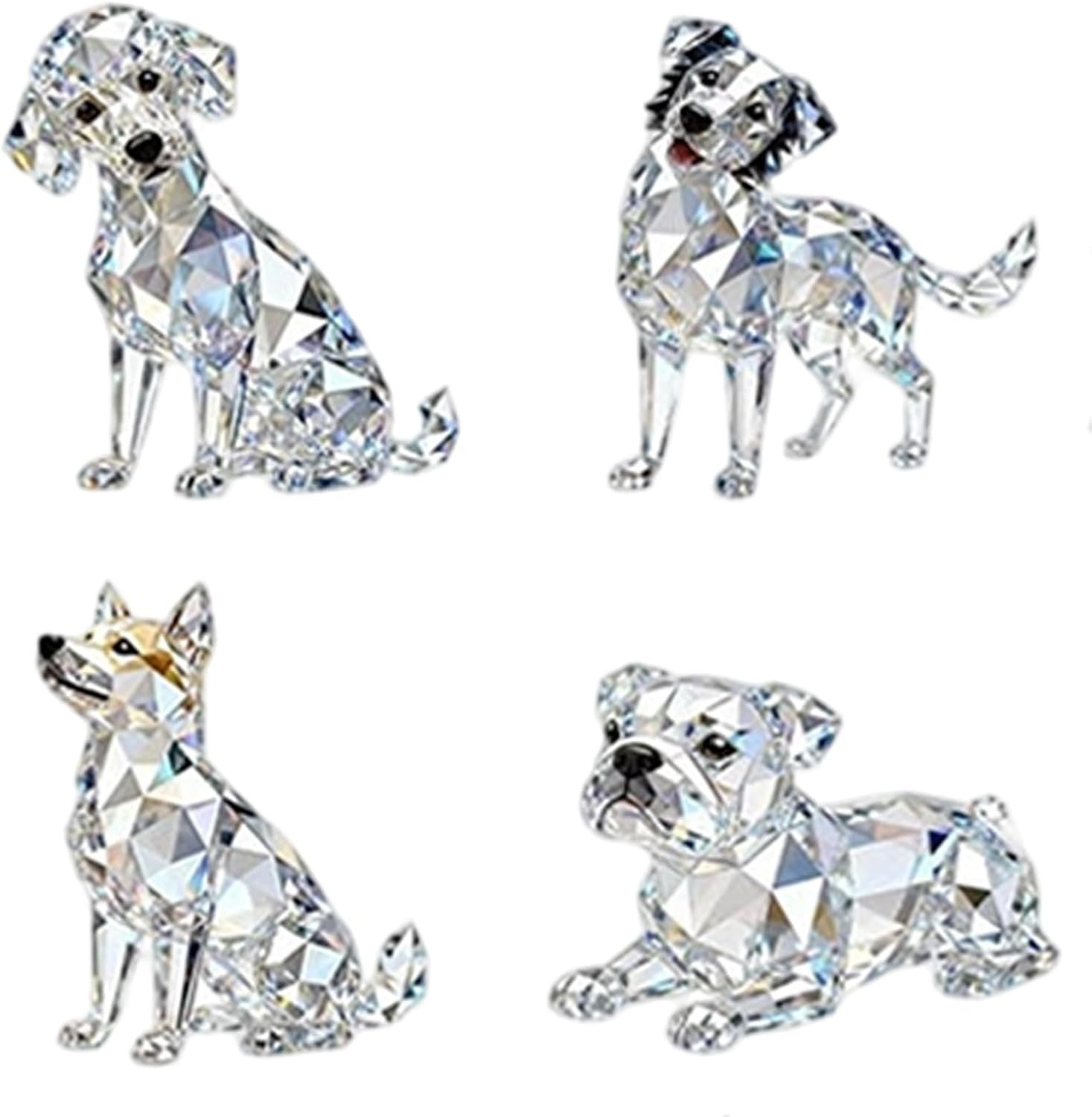 Crystal Dog Advent - Christmas Calendar 2025, 2D Acrylic Decor, 24 Days Dog, Lov