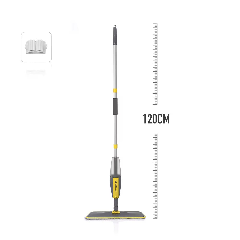 Magic Floor Cleaning Sweeper Brooms with Microfiber Pads 360° Rotation Flat Spray Floor Mop Broom for Cleaning Home Spin Mop