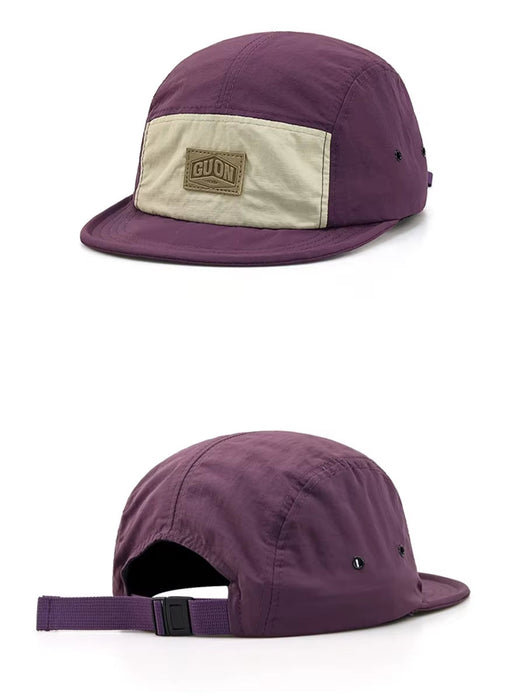Short Brim Retro Five-Piece Hat Men'S Color Matching Outdoor Cap Women'S Quick-Drying Hat Summer Baseball Cap