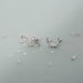 20G CZ Asymmetric Star Moon Planet Small Cartilage Stud Earrings for Women Teen Girls Sterling Silver White Gold Plated Hypoallergenic Piercing Post Jewelry Gifts Birthday Bff Daughter Sister Xmas