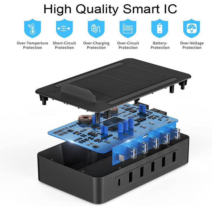Desktop Multi-USB Charge Box Fast Charging Charger