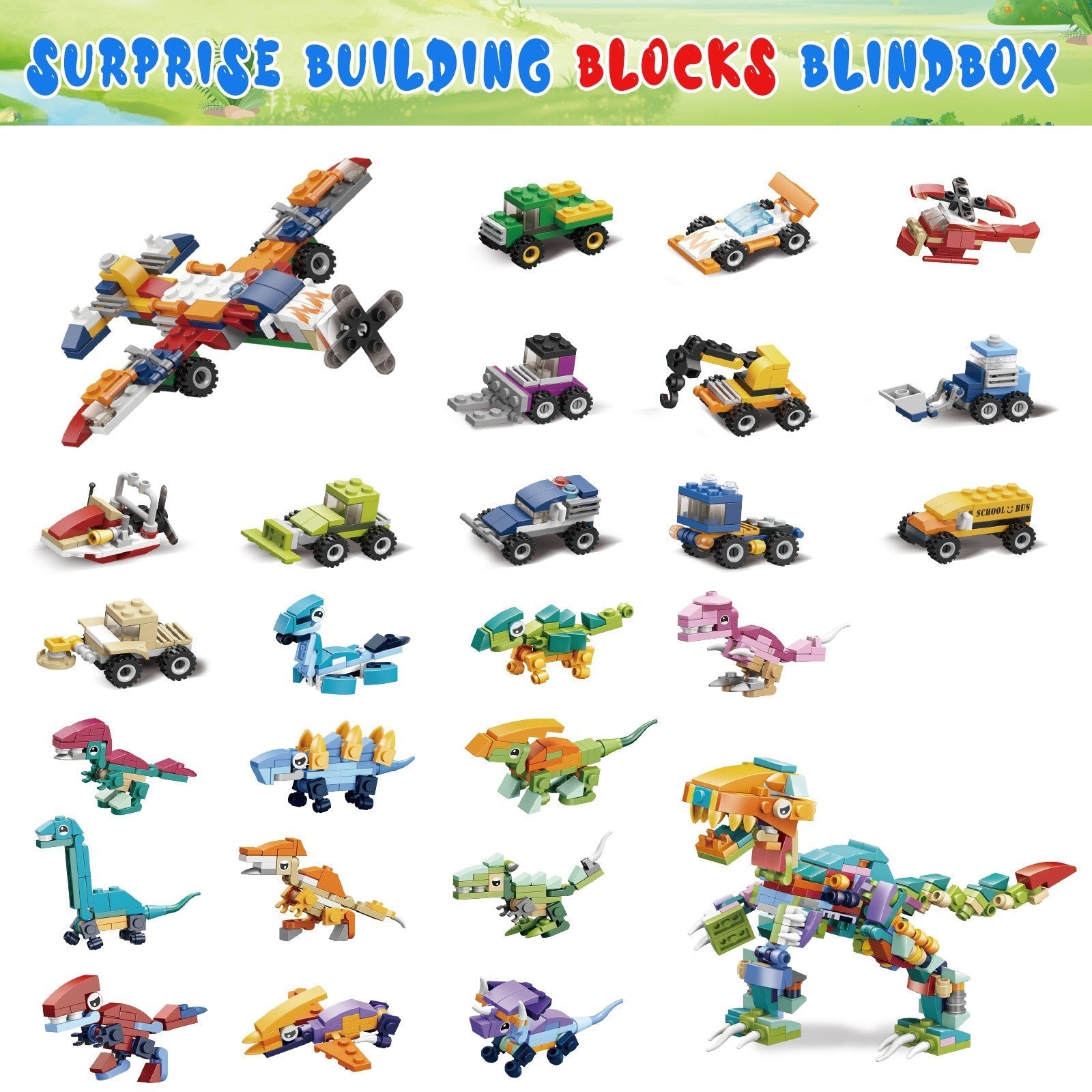 2026 Christmas Advent Calendar 24 Days Countdown Building Blocks Toy Kids Gift