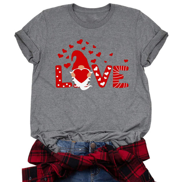 Women's Fashion Simple Casual Short-sleeved T-shirt