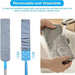 Telescopic Long Handle Broom for Home Blinds Dust Microfiber Brushes to Install Easy to Use Household Cleaning Tools