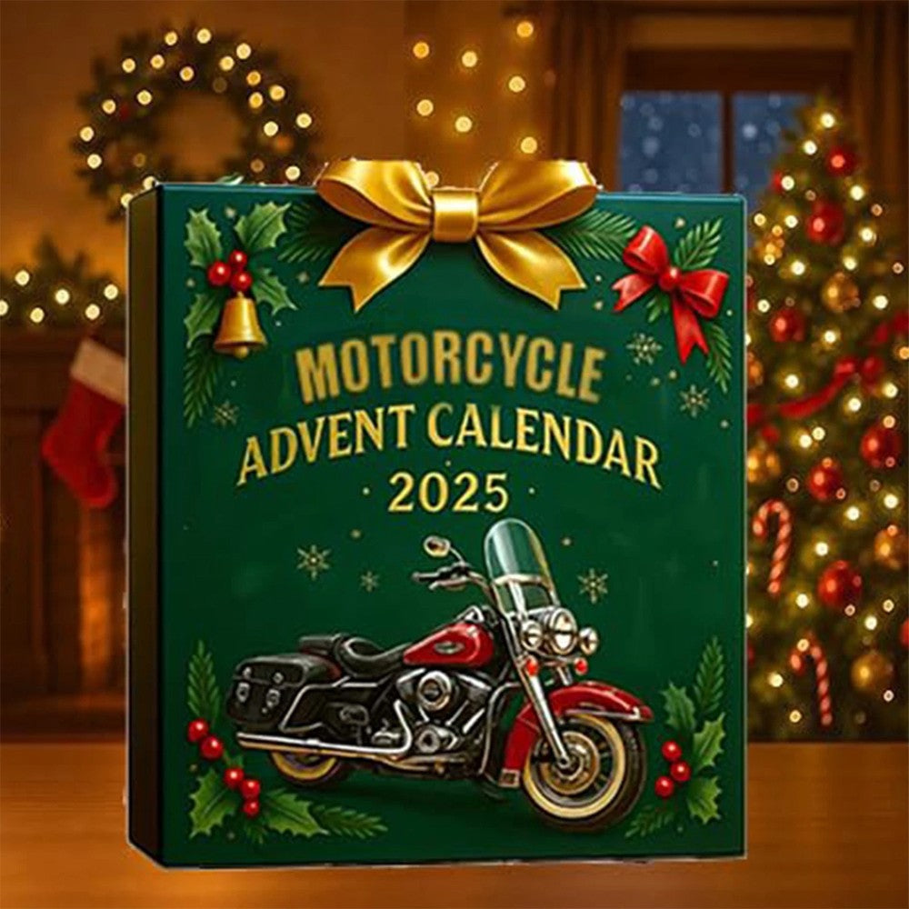 Motorcycle Theme Advent Blind Collectible Calendar 2025 Countdown Sets 24 Hangs