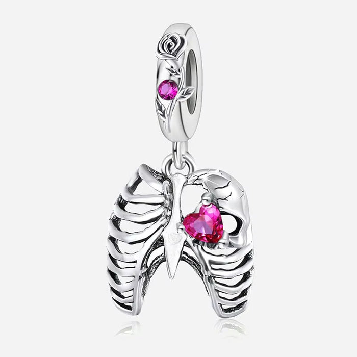 925 Sterling Silver Pink Crown Perfume Pendant Beads Fit Diy Bracelet Necklace Making Gift of High Quality Jewelry