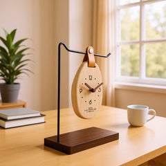 Rustic-style Desktop Table Clock Decoration For The Bedroom
