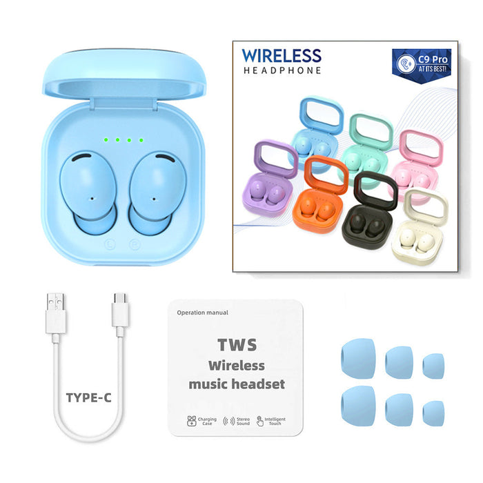 Bluetooth Headset Translucent Charging Bin Wireless 53 In-ear Ultra-long Life Battery