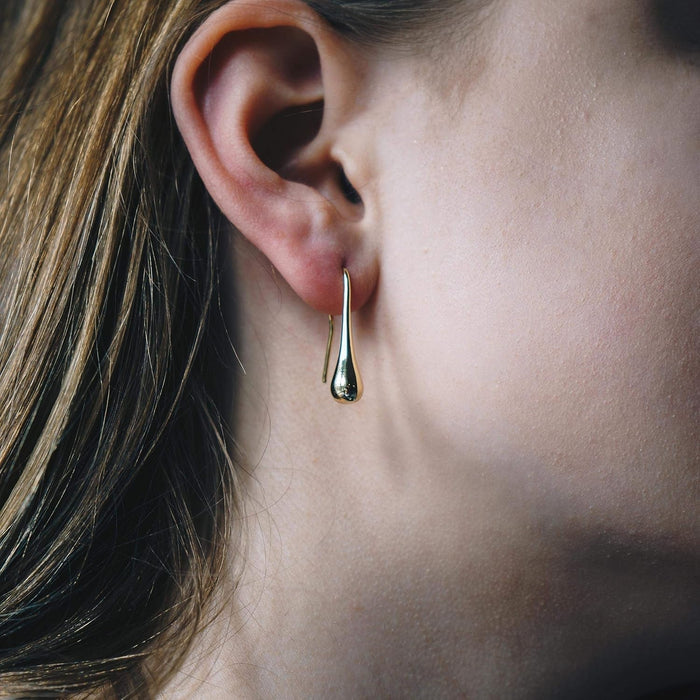 Gold Plated Teardrop Earrings