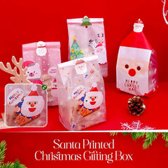 Christmas Gifting Bags 10 Pack – Assorted Xmas Wrapping Bags for Small Gifts, Stocking Fillers, Cookies, Popcorn & Secret Santa Presents – Reusable Christmas Snack Gift Party (Sticker Not Included)