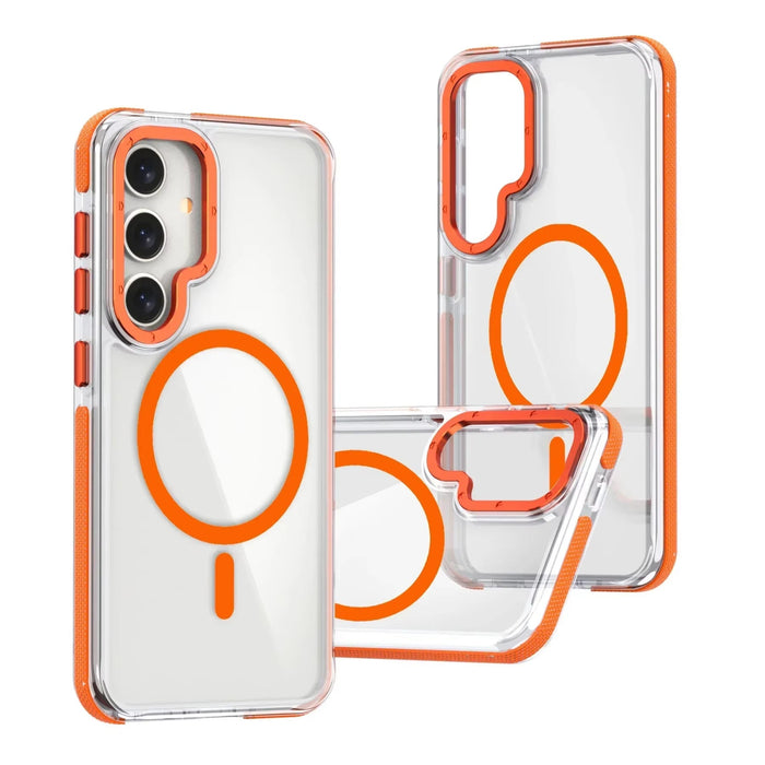 Original Magsafe Case for  Galaxy S24 S23 S22 Ultra plus FE A14 A15 A34 A54 A24 A55 Magnetic Wireless Charge Clear Cover