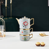 Northern European Ceramic Teapot Cup Set