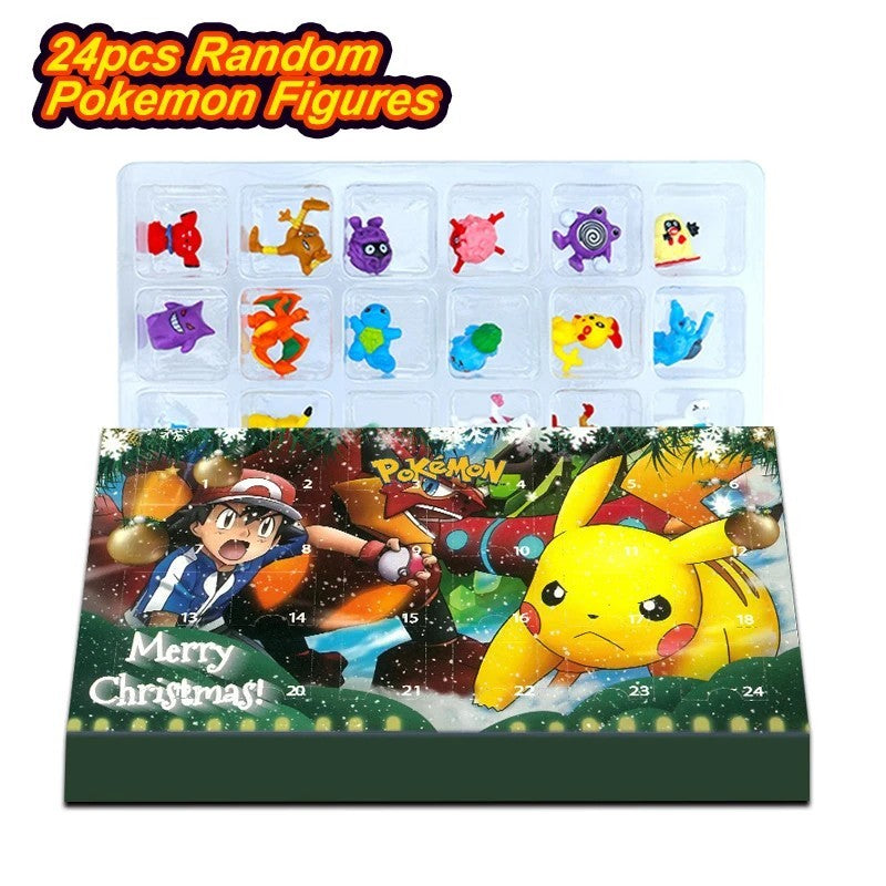 2026 Pokemon Advent Calendar Mini Figures Gift Box Pikachu Bulbasaur Christmas T