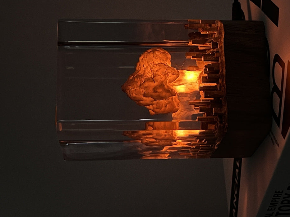 Small Night Lamp Decoration Atomic Bomb Explosion Mushroom Resin Crafts