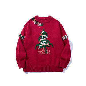 Autumn Couple Advanced Versatile Round Neck Long Sleeve Knitted Sweater