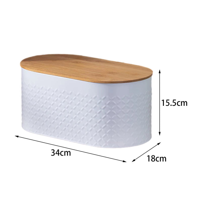 Metal Bread Storage Bin Kitchenware Storage Box Large Bread Box for Kitchen for Countertop Pantry Cookies Baked Goods Heighten