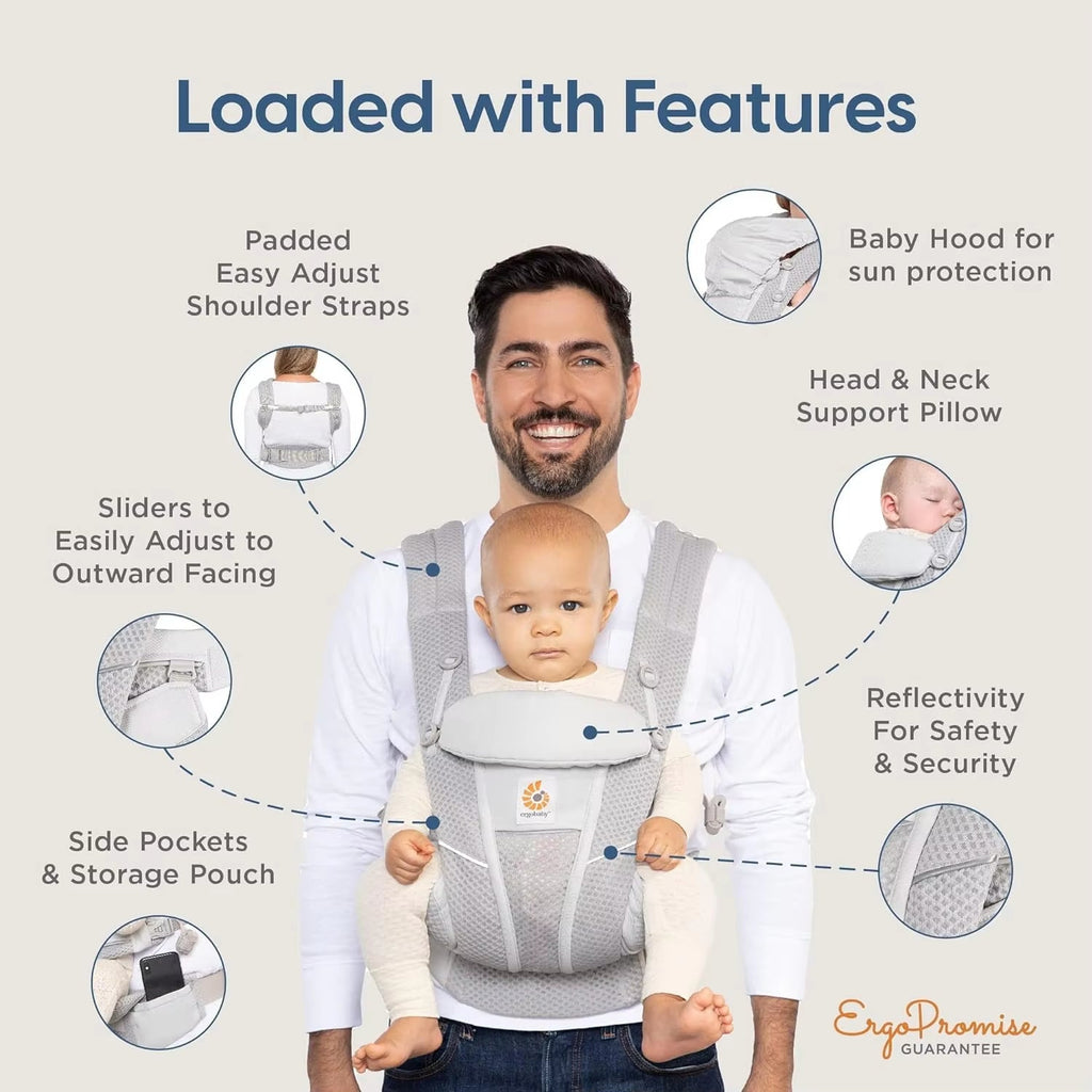 Egobaby Breeze Baby Carrier Multifunction Breathable Infant Carrier Backpack Kid Carriage Toddler Baby Sling Wrap Suspenders 360