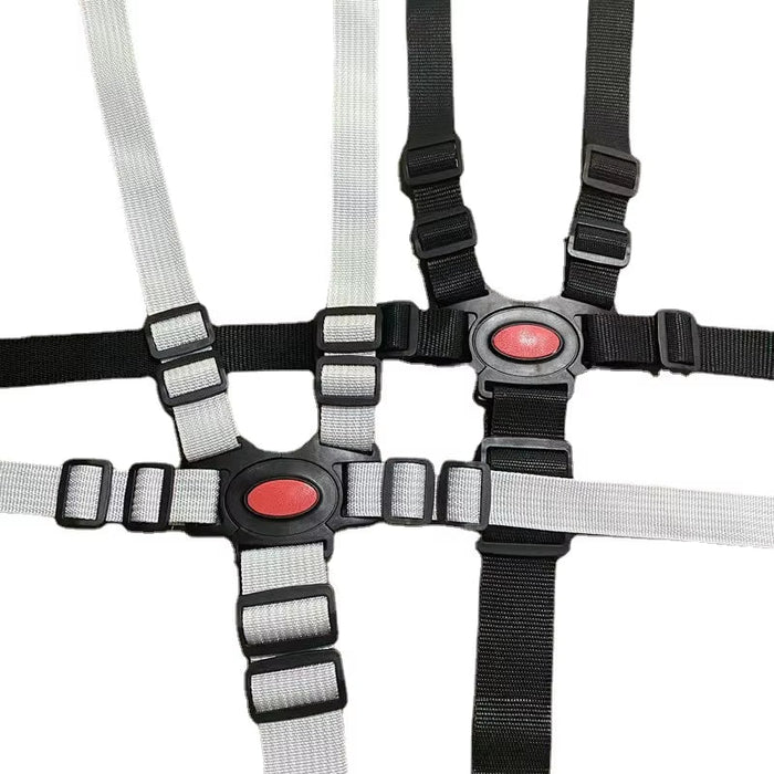 Suit for Stokke Tripp Trapp Growth Chair Dining Chair Stroller Highchairs Five-Point Seat Belt Strap Growth Chair Baby