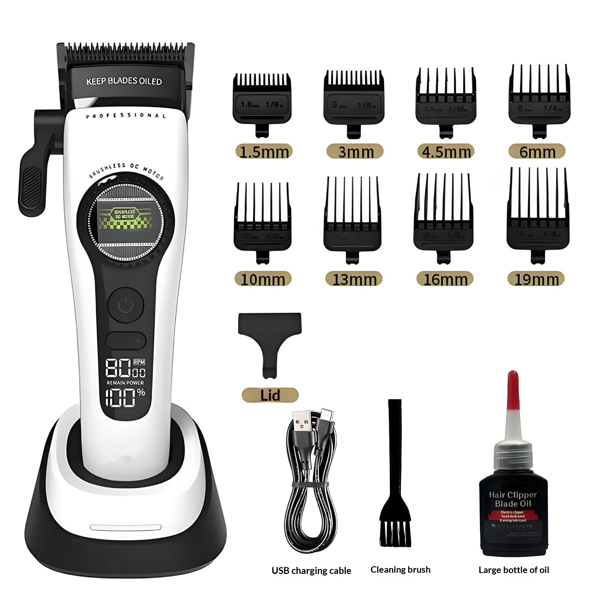 External-rotor Brushless Hair Clipper For Home And Salon Use