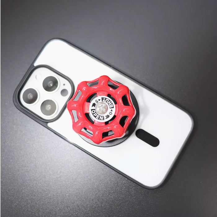 Valve Magnetic Folding Mobile Phone Grip Holder Socket Pocket Support for Magsafe Iphone Mac Safe Ring Finger Expanding Stand