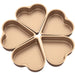 5Pcs Mini Cake Mould Heart Shaped Cake Pan Non-Stick Pudding Cake Cup Reusable Mousse Pastry Baking Mold for Kitchen Bakeware