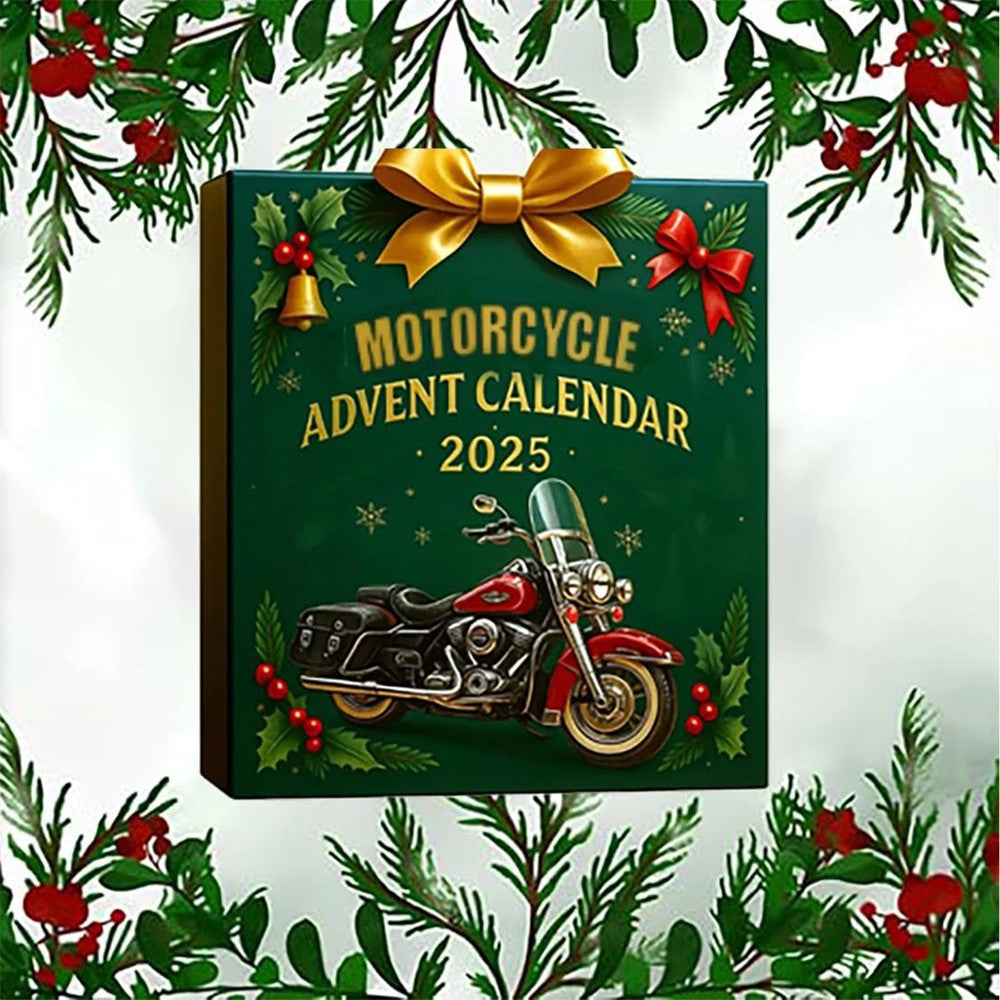 Motorcycle Theme Advent Blind Collectible Calendar 2025 Countdown Sets 24 Hangs