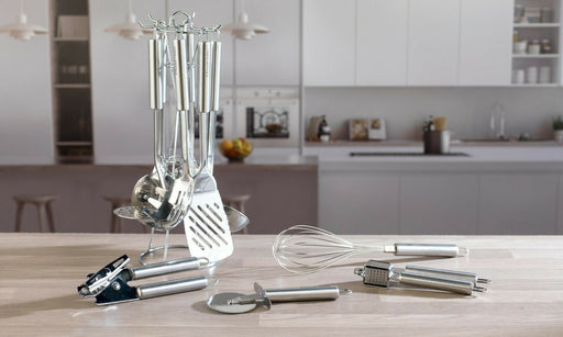 Russell Hobbs 10 Piece Kitchen Utensils & Tool Set with Stand Stainless Steel