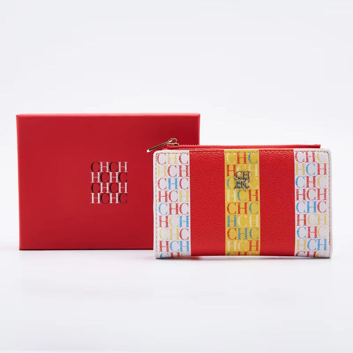 '-Women'S Cartoon Printing Long Wallet Retro Classic Wallet PVC Material Fashion Simple Large Capacity Bags
