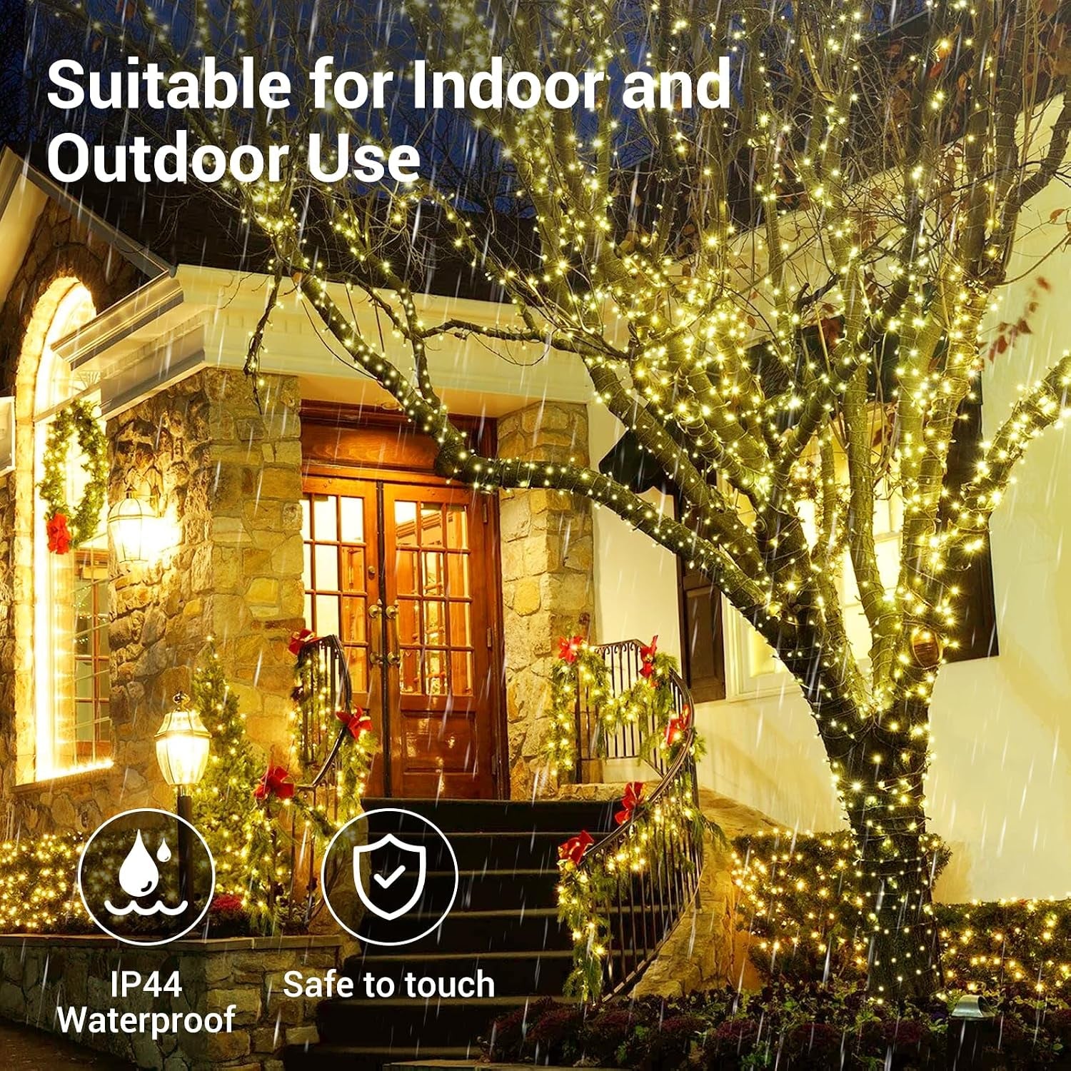 30M 300Leds Christmas String LED Lights,Rgb App Control Smart Light