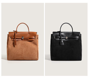 Autumn New Women's Bag Retro Canvas And Leather