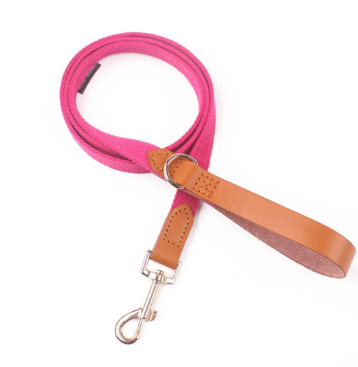 Canvas Hand Holding Rope Leather Stitching Collar Bow
