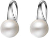 Pearl Earrings for Women,925 Sterling Silver Hook Earrings