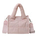 Women Quilted Casual Tote Handbag Large Capacity Padded Crossbody Purse Adjustable Strap Trendy Messenger Bag Simple Satchel Bag