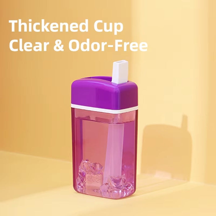 Joie JUICE on the GO Water Botter Juice Bottle with Straw Cup Coffee Cup Portable Cup Plastic Anti-Fall Travel for Sport Camping