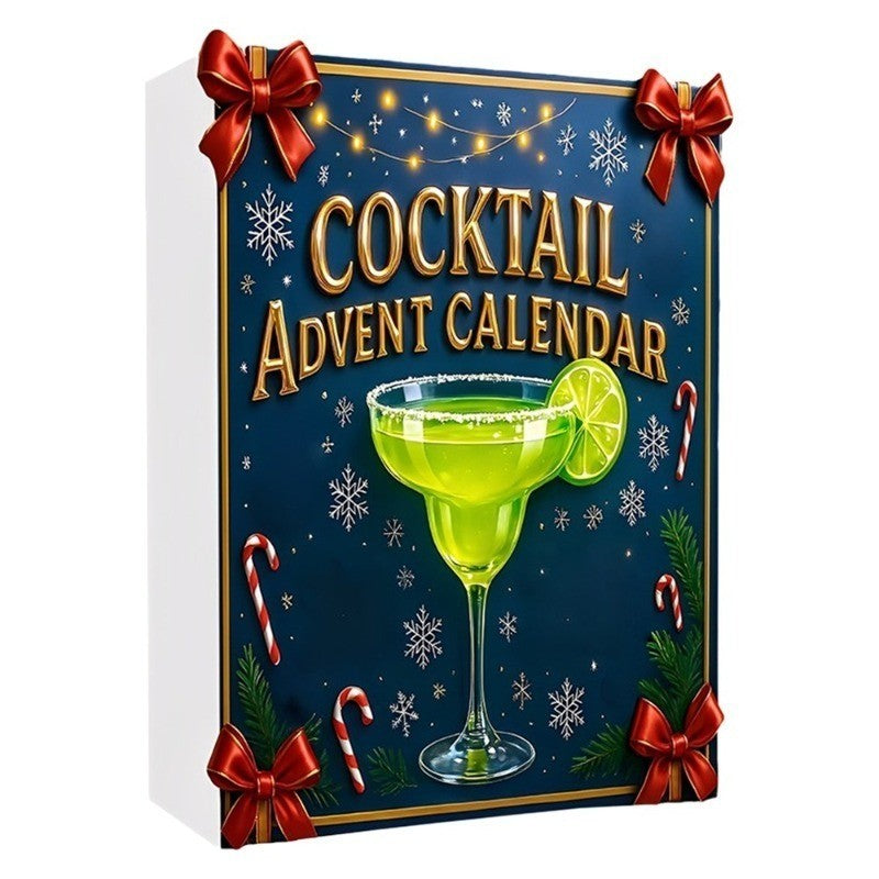2026 Cocktail Advent Calendar, 24 Days Christmas Countdown Calendar with 24 Mini