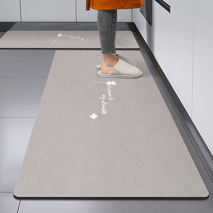 Diatom Ooze Kitchen Mat Non-slip Absorbent