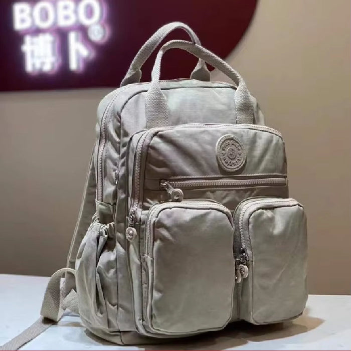 Fashion Woman Backpack Waterproof Nylon Soft Handle Solid Multi-Pocket Travel Zipper Feminina School Bags Laptop Backpack