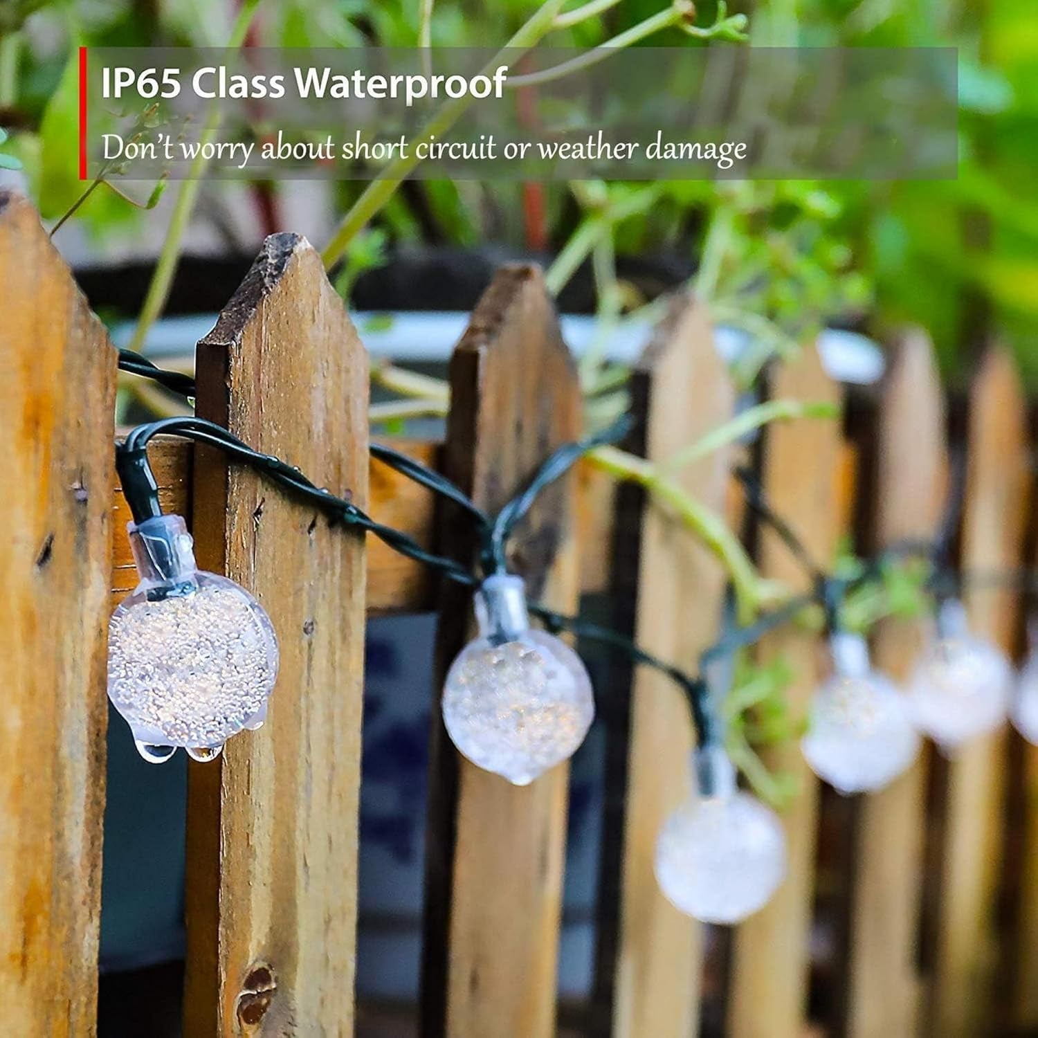 Solar Fairy Lights Outdoor Waterproof, 50LED Solar Garden Lights