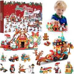 XMAS Advent Calendar Building Blocks Toy Mini Builds