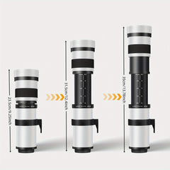 420 to 800mm Telephoto Zoom Lens For DSLR And Mirrorless Cameras
