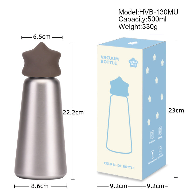 New 500ml Stainless Steel Insulated Water Bottle Creative Design