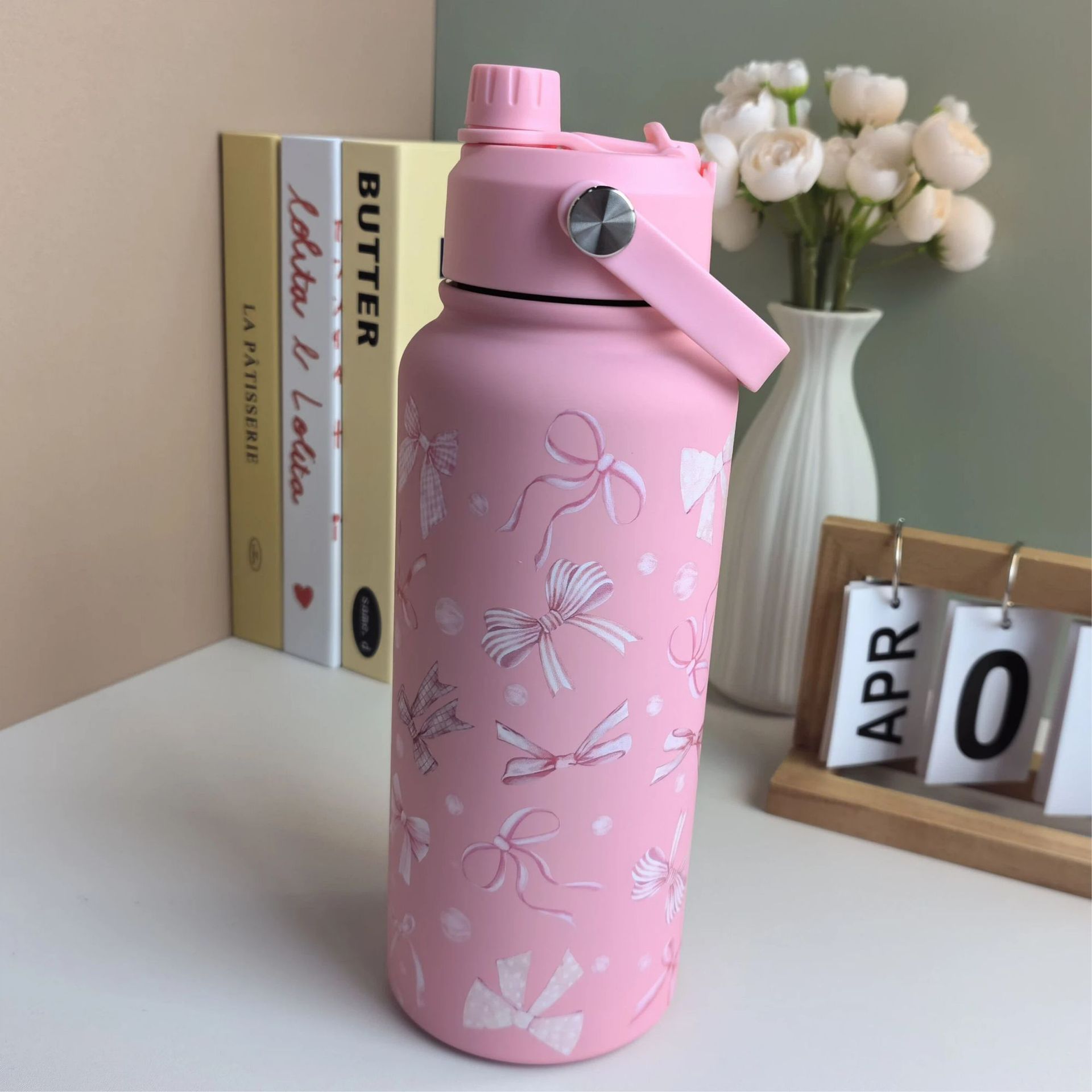 New Large-capacity Thickened 304 Stainless Steel Water Bottle For Home Use