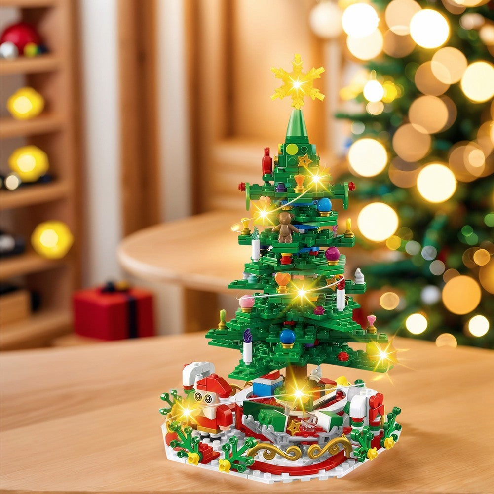 24 Day Kids Toy Christmas Advent Calendar Play Building Blocks with LED Gift Box
