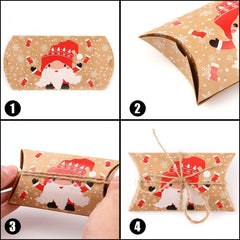 Christmas Small Boxes, 36 Gift Pillow Boxes Candy Jewellery Box for Christmas Party Favor