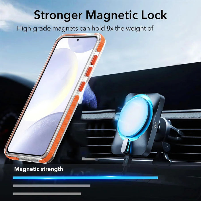 Original Magsafe Case for  Galaxy S24 S23 S22 Ultra plus FE A14 A15 A34 A54 A24 A55 Magnetic Wireless Charge Clear Cover