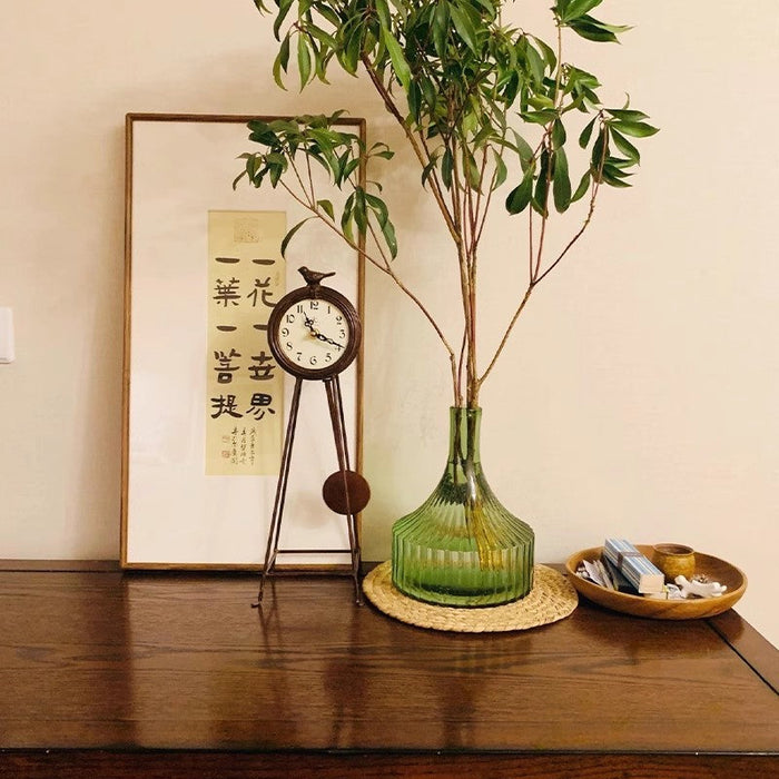American Retro Iron Art Clock Creative Living Room Decoration