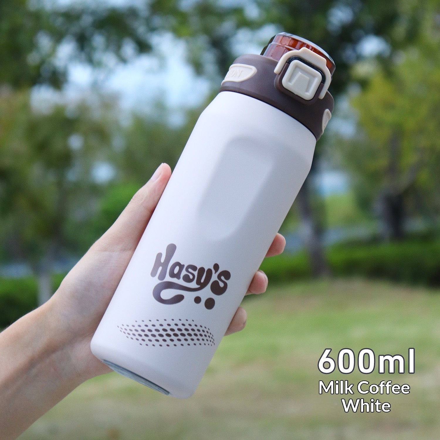 316 Stainless Steel Outdoor Portable Sports Water Bottle With Carrying Strap